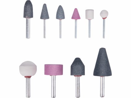 1822 | Satz Schleifschtiften, Schaftdurchmesser 3,6 mm, Drehzahl 12.500 U/min – 10 Stück