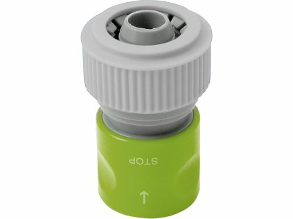 70104 | Rýchlospojka na hadicu plastová 3/4″, STOP ventil