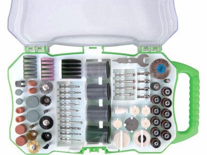 73412 | Brúsne a leštiace telieska pre priamu brúsku priemer stopky 3 mm, 150-dielna sada