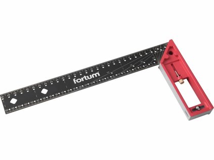 4784101 | Uholník tesársky kovový 300mm, značkovacie otvory, materiál: nerez, hliník, oceľ