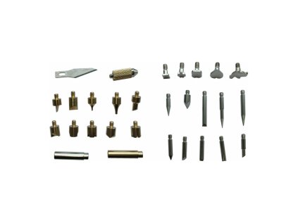 417211 | Hroty pre vypaľovanie textu a číslic do dreva a spájkovanie, 30ks