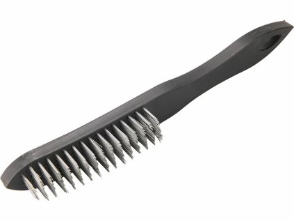1855 | Handbürste Standard 5-reihig, gerader Stahldraht 0,22, Kunststoffgriff
