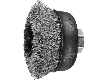 43469003 |  Topfbürste mit Gewinde Edelstahldraht gewellt TBU 75/M14 INOX 0,30