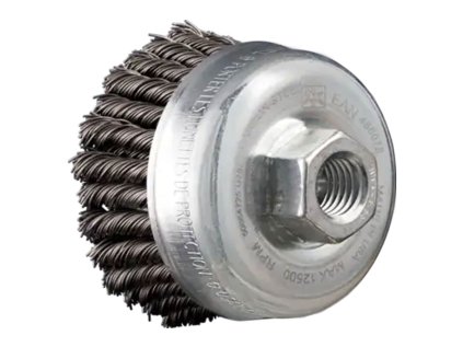 43305032 | Topfbürste 2-reihig Stahldraht gezopft dvojradová POS TBG 65/M14 ST 0,50 2RH HD