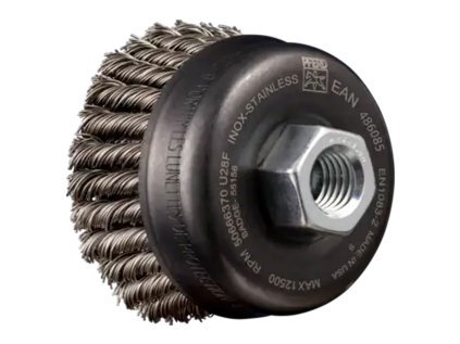 43305033 | Topfbürste 2-reihig Edelstahldraht gezopft dvojradová POS TBG 65/M14 INOX 0,50 2RH HD
