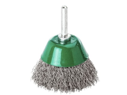 434362 | Flächenbürste mit Schaft 6 mm, 40x10 / 0,30 Stahldraht rostfrei gewellt