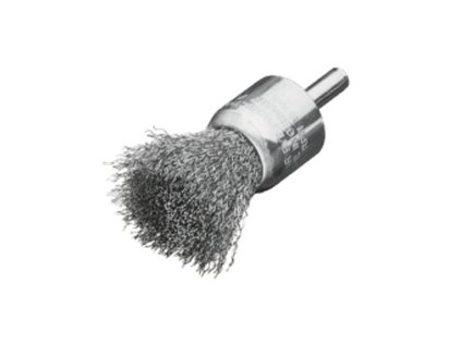 453161 | Pinselbürste mit Schaft 6 mm, Stahldraht gewellt 23x22 / 0,30