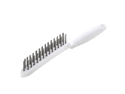 185121 | Handbürste mit Kunststoffgriff PP Körper 290 x 23 x 15 mm 2 rhg. x 14/15 Stahldraht STA glatt 0.35 mm