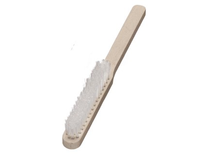 126451 | Feinbürsten Holz Körper 225 x 20 x 11 mm 4 rhg. x 16/17 PA 6 transparent glatt 0.30 mm