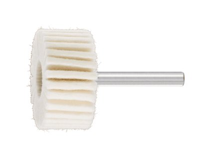 44384020 | Leštiaci filcový lamelový vejár so stopkou FLS priemer 40x20-6x40 mm, W (mäkký)