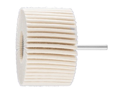 44388051 | Leštiaci filcový lamelový vejár so stopkou FLS priemer 80x50-6x40 mm, H (tvrdý)