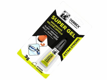 50711 | Sekundové gélové lepidlo SUPER GEL 3g, transparentné, Den Braven