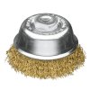 421767 | Topfbürste, Stahldraht vermessingt gewellt 60 x M14, 0,30