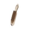 107341 | Handbürste 4 rhg. x 14 Messingdraht MES gewellt 0.15 mm