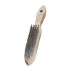 103741 | Handbürste 4 rhg. x 14 Stahldraht rostfrei ROF glatt 0.35 mm