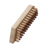 144311 | Handbürste S für Beizen Holz Körper 120/150 x 50 x 16 mm 6 rhg. x 13/14 Bronzedraht BRO gewellt 0.15 mm