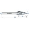 113065085 | G (SPG) - Spitzbogen Frässtift HP-7 16,0x25x6-70 mm, unbeschichtet