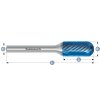 115023110 | C (WRC) - Hartmetall-Frässtift, Walzenrundform HP-5 12,0x25x6-175 mm, beschichtet