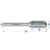 113023115 | C (WRC) - Hartmetall-Frässtift, Walzenrundform HP-5 12,0x25x8-70 mm, unbeschichtet