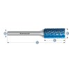 115014120 | B (ZYB) - Zylinder Frässtift mit Stirnverzahnung HP-6 16,0x25x8-70 mm, beschichtet