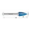 115064060 | G (SPG) - Spitzbogen Frässtift HP-6 12,0x25x6-70 mm, beschichtet