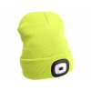 43194 | Čiapka s čelovým svetlom 4xLED, 45 lm, Li-ion 300 mAh, fluorescenčná žltá