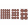 60012 | Podložky nábytkové ochranné samolepiace hnedé - 43 dielna sada