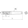 421245.630 | Fréza valcová, čelná, s morse kužeľom krátka, polohrubozubá 63x180x338, Z8, DIN 845, HSSCo5, N