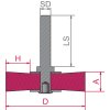 410133 | DIY-Rundbürsten DSRB mit 6 x 27 mm Schaft Drm 75 x 8 mm Stahldraht STA gewellt 0.35 mm