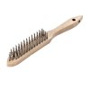100041 | Handbürste 4 rhg. x 14 Stahldraht STA glatt 0.35 mm