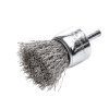 453361 | Pinselbürste mit Schaft 6 mm, Stahldraht rostfrei gewellt 23x22 / 0,30