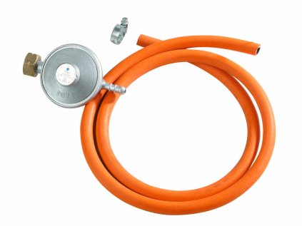 8898310 | Regulátor tlaku plynu, hadice a spony 30 bar (3 kPa), průtok 1,5 kg/h, hadice 1,5 m s vnit. průměr 8 mm, 2x hadicová spona
