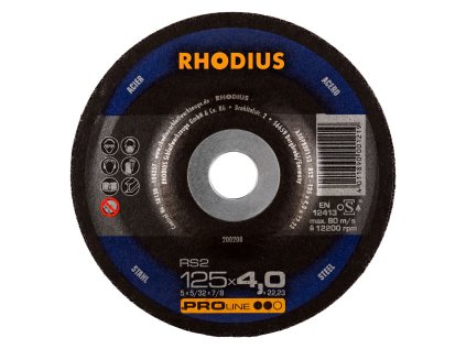 200208 | Brusný kotouč 125 x 4,0 x 22,23 mm vypouklý, RS2