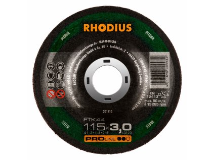 201810 | Řezný kotouč 115x3,0x22,23 mm, FTK44, vypouklý