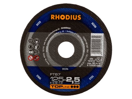 202396 | Řezný kotouč 125x2,5x22,23 mm, FT67, rovný