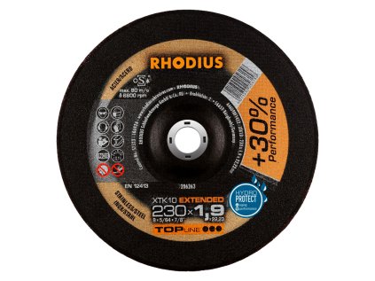 206263 | Řezný kotouč 230 x 1,9 x 22,23 mm, XTK10 EXTENDED, vypouklý