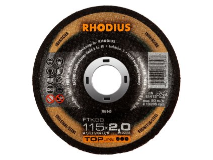 207440 | Řezný kotouč 115 x 2,0 x 22,23 mm, FTK38 vypouklý
