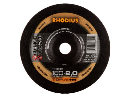 207442 | Řezný kotouč 180 x 2,0 x 22,23 mm, FTK38 vypouklý
