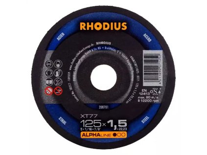 208701 | Řezný kotouč 125 x 1,5 x 22,23 mm, XT77, rovný