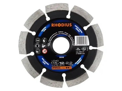 302448 | Diamantový řezný kotouč LD40 115x10,0x2,2x22,23 mm