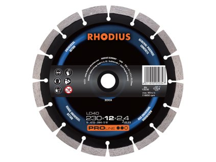 302454 | Diamantový řezný kotouč LD40 230x10,0x2,4x22,23 mm