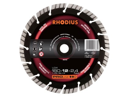 303164 | Diamantový řezný kotouč LD4 230x12,0x2,4x22,23 mm