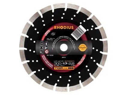 303718 | Diamantový řezný kotouč LD410 SPEED kovaný segment 300 x 17,0 x 2,8 x 25,40 mm