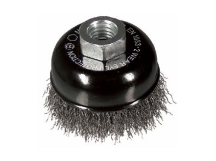 353015 | Hrncový kartáč z oceli vlnitý drát STBW 65x21xM14x2,0 mm, oceľový drôt vlnitý 0,30