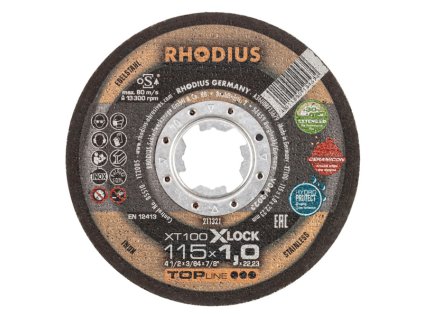 211321 | Řezný kotouč 115 x 1,0 x 22,23 mm, XT100 EXTENDED X-LOCK
