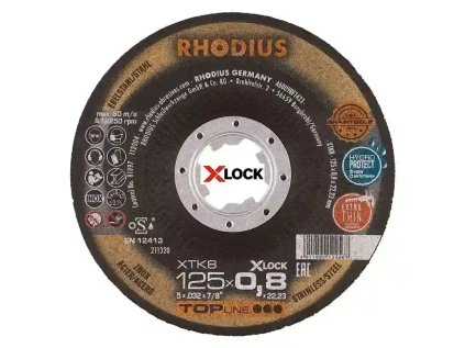 211320 | Řezný kotouč 125 x 0,8 x 22,23 mm, XTK8 EXACT X-LOCK, vypouklý