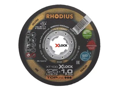 211322 | Řezný kotouč 125 x 1,0 x 22,23 mm, XT100 EXTENDED X-LOCK
