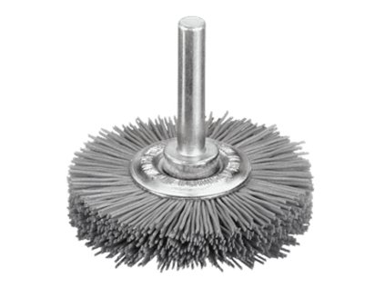 285993 1 410999 rotacna kefa so stopkou priemer 6 mm brusne stetiny so zrnom karbidu kremika priemer100x10x6 mm hruba cervena