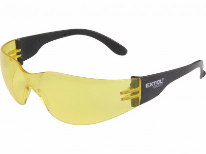 97323 | Ochranné brýle polykarbonátové, žluté EN 166, polykarbonátový zorník odolný proti poškrábání, UNI velikost