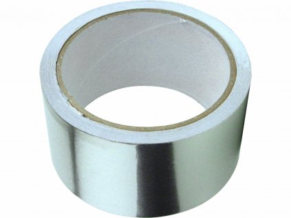 9513 | Páska lepicí hliníková 50 mm x 10 m, stříbrná lesklá